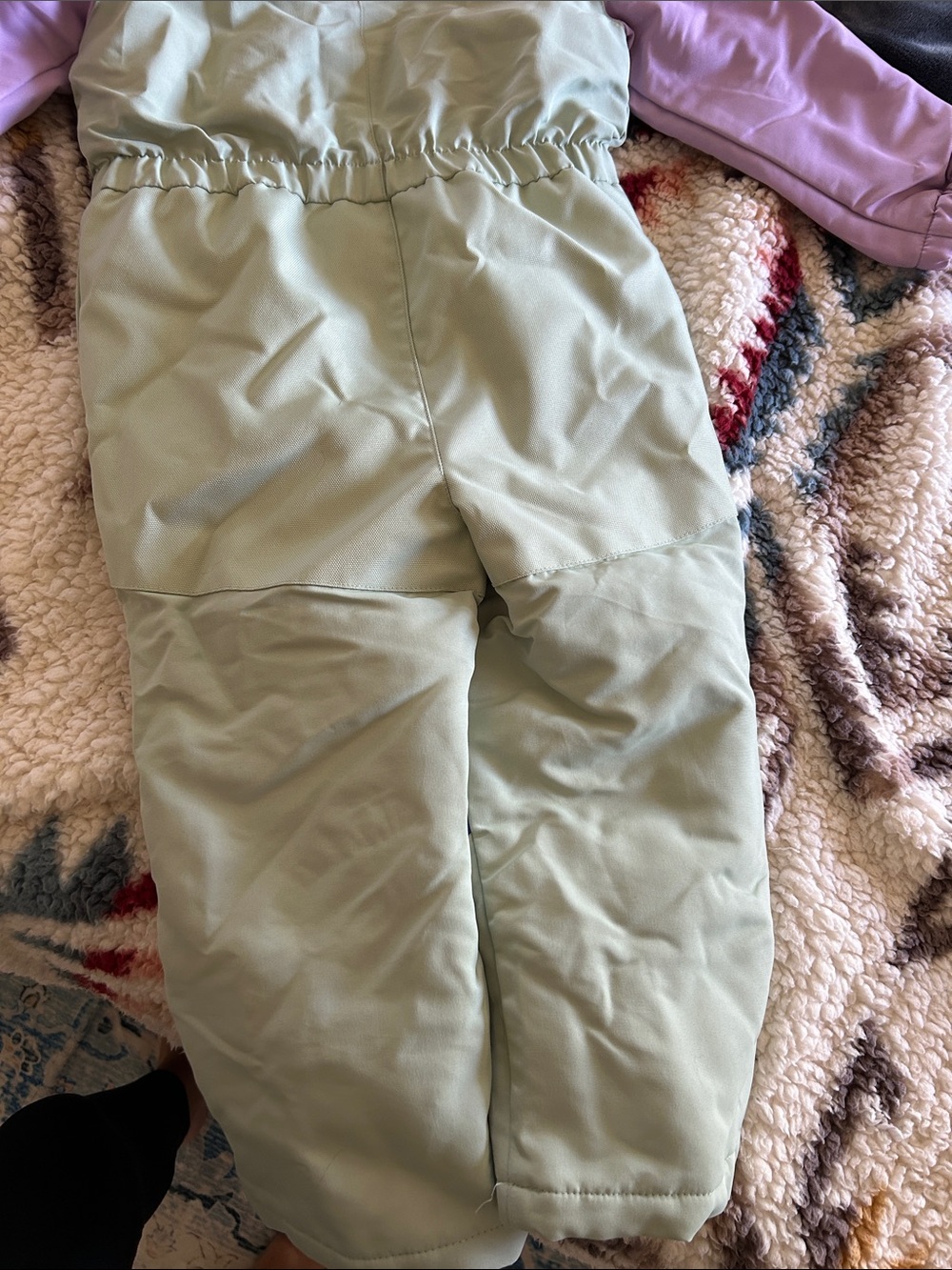 Swiss Tech Lavender, Light Green & Royal Blue Kids Puffer Snow Suit - Picture 7 of 7